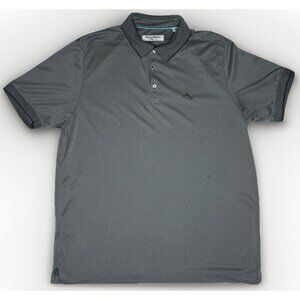Tommy Bahama Island‎ Zone Mens Large Polo Shirt Gray Casual Golf Embroidered